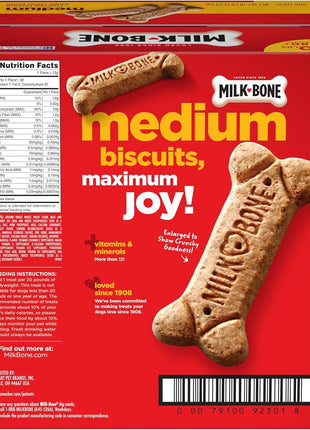 Milk-Bone Original Dog Treats Biscuits for Medium Dogs, 10 Pound