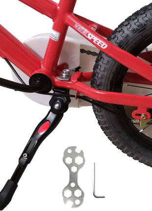VECKUSON Kickstand for Kids Bike, Bicycle Kickstands Center Mount for 16 18 20 22 Inch Bicycles Adjustable Aluminum Alloy Kickstands for 16-18-20inch 18-20-22inch Mountain Bike