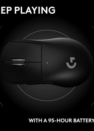 Logitech G PRO X Superlight 2 DEX Wireless Gaming Mouse, 60g pro-Grade Right-Handed Mouse with 5 programmable Buttons, USB-C Charging, 44k DPI Sensor, up to 8 kHz Polling for PC/Mac - Black