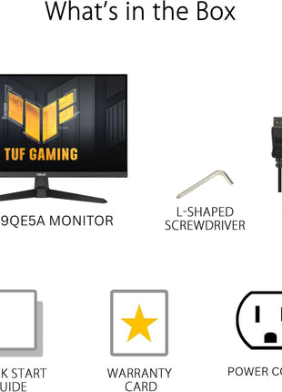 ASUS TUF Gaming 27 inch 1080P Monitor (VG279QE5A) – Full HD, Overclock to 144Hz, 1ms, IPS, Extreme Low Motion Blur Sync, Stereo Speaker, Variable Overdrive, DisplayWidget Center, 3 yr Warranty