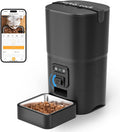 PAPIFEED Automatic Cat Feeder with Camera, 6L Cat Food Dispenser with App, 2.4G WiFi Timed Cat Feeder for Dry Food, 2-Way Audio, Smart Pet Feeder for Small Dog, 10 Meals/Day, 12 Portions/Meal