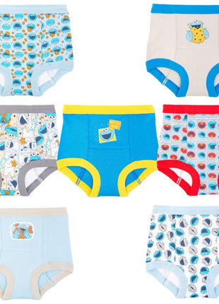 Sesame Street Unisex Toddler Potty Training Pants with Elmo, Cookie Monster and Big Bird with Stickers & Success Chart