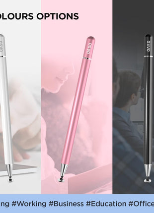 Stylus Pen for Touch Screens, Disc Tip & Magnet Cap Styli Pencil Compatible with Apple iPad pro/iPad 6/7/8/9/iPhone/Samsung Galaxy Tab A7/S7/Fire HD 7/8/10 Plus Tablet/All Touch Devices.