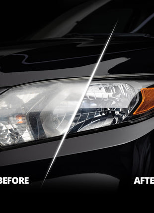 CERAKOTE® Ceramic Headlight Restoration Kit – Guaranteed To Last As Long As You Own Your Vehicle – Brings Headlights Back to Like New Condition - No Power Tools Required - 10 Wipe Kit