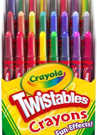 Crayola Twistables Crayons for Kids (24ct) Cute School Supplies for Toddlers, Preschool, Kindergarten, Elementary, Gifts for Boys & Girls, Ages 3, 4, 5
