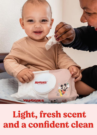 Huggies Simply Clean Fresh Scent Baby Wipes, 3 Flip-Top Packs of 64 (192 Wipes Total), Packaging May Vary