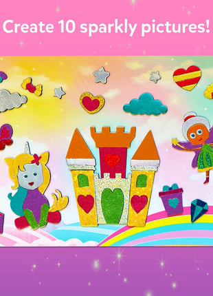 Skillmatics Foil Fun Unicorns & Princesses, Foil Art & Craft, Gift for Kids | Travel Toys, 100+ Stickers, Fine Motor Skills, DIY Mess-Free Art, Screen-Free, Gifts for Kids Ages 4, 5, 6, 7, 8, 9