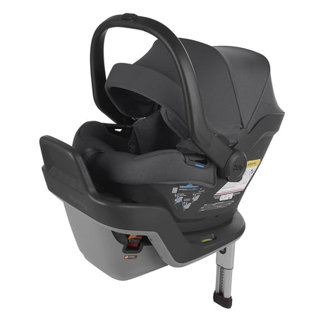 UPPAbaby Mesa Max Infant Car Seat/Base with Load Leg and Robust Infant Insert Included/Innovative Safety Features + Simple Installation/Direct Stroller Attachment/Greyson (Charcoal MÃ©lange)