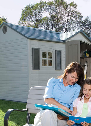 Lifetime 6446 Outdoor Storage Shed, 8 x 15 Foot, Desert Sand