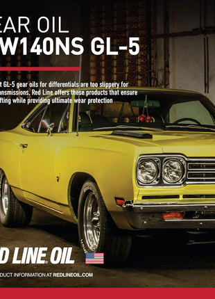 Red Line 57104 75W140 Non-Limited Slip Synthetic Gear Oil - 1 Quart