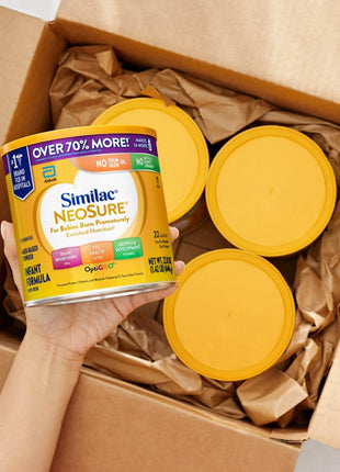 Similac NeoSure Premature Post-Discharge Baby Formula Powder | Infant formula for preemies designed to support development & excellent growth, in 22.8 oz value-size can, 4 pack
