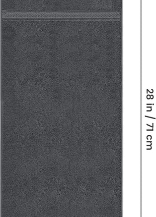 Utopia Towels 6 Pack Premium Hand Towels, 16x28 in, 600 GSM Cotton, Grey | Premium Ultra-Soft Lightweight Ring Spun Cotton Hand Towels - Highly Absorbent, Ideal for Bathroom, Gym, Spa & Hotel
