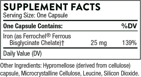 THORNE - Nutrient Essentials Duo - Iron Bisglycinate & B-Complex #12 for Energy Support and Blood Building - 60 Servings