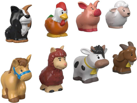 Fisher-Price Little People Farm Animal Friends Figure Set | 8 Toy Animal Figures, Pretend Play, Toddlers & Preschool Kids Ages 1+ Years