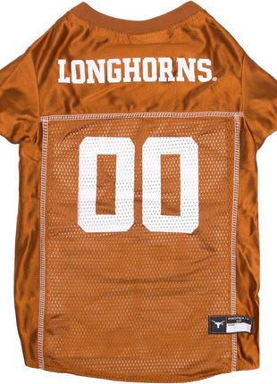 Pets First NCAA College Texas Longhorns Mesh Jersey for DOGS & CATS, Medium. Licensed Dog Jersey with your Favorite Football/Basketball College Team