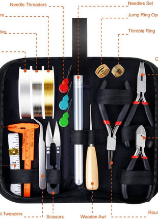 PAXCOO Jewelry Making Supplies Kit with Tools, Wires, Findings for Jewelry Repair and Beading
