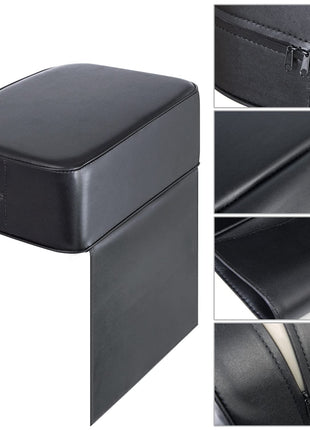 YOSHIKO Salon Booster Seat Cushion for Hair Cutting Salon Leather Pads, Boat Booster seat Cushion, Styling Chair Seat Booster, Barber Beauty Salon Spa Equipment Black