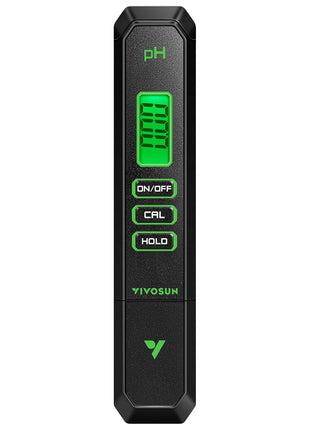 VIVOSUN Digital pH and TDS Meter Kits, 0.01pH High Accuracy Pen Type pH Meter ± 2% Readout Accuracy 3-in-1 TDS EC Temperature Meter for Hydroponics, Pool and Aquarium, Yellow Blue, UL Certified
