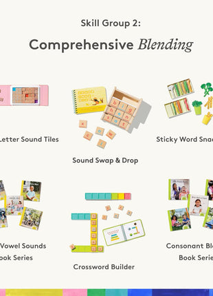 Lovevery Reading Skill Set, Learn to Read for Kindergarten and 1st Grade, Fun Phonics Games and Books, Part 2