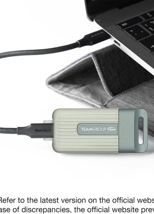 TEAMGROUP PD20 ECO 2TB Portable External Solid State Drive SSD Read up to 1000MB/s USB 3.2 Gen2x1 Type-C Waterproof Dustproof IP54 TPSEG4002T0C102