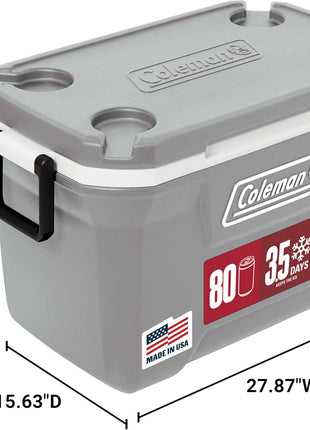Coleman Classic Series Insulated Portable Cooler, Leak-Resistant Outdoor Hard Cooler Keeps Ice up to 5 Days, 52/70/120/150 Quart