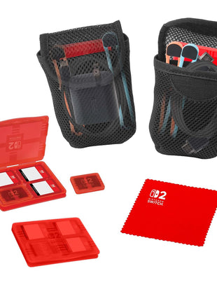R.D.S. Industries Game Traveler Deluxe Licensed System Case for Nintendo Switch 2 and OLED, Black, Large (NS262)