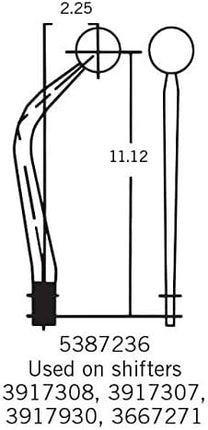 Hurst 5387236 Gear Shift Lever Stick