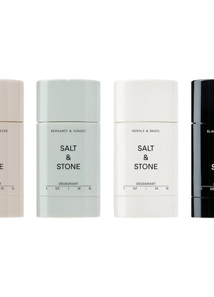 Salt & Stone Aluminum Free Deodorant | Extra Strength 48 Hour Protection for Women & Men | Made with Seaweed Extracts, Niacinamide & Prebiotics | Santal & Vetiver