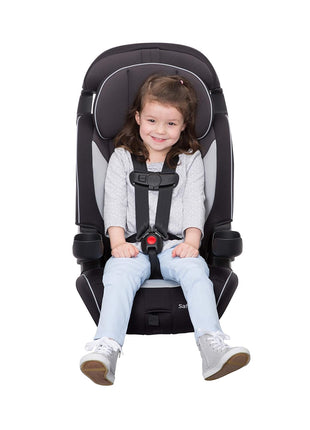 Safety 1st Grand 2-in-1 Booster Car Seat, Converts from High Back to Belt-Positioning Booster, High Back Seat for Kids 30-65, and Belt-Positioning 40-100 Pounds, Black Sparrow