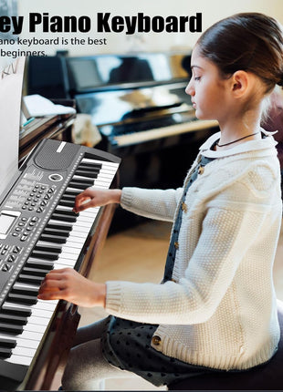 61 Key Keyboard Piano, Portable Electronic Keyboard Piano for Beginners