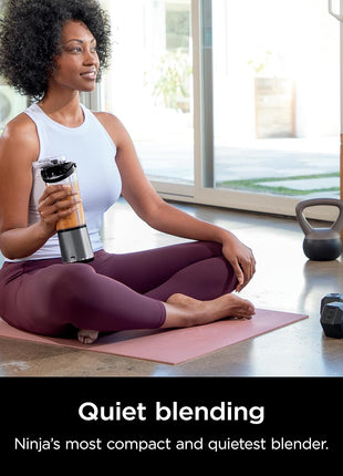 Ninja BC151BK Blast Portable Blender, Cordless, 18oz. Vessel, Personal Blender for Shakes & Smoothies, BPA Free, Leakproof Lid & Sip Spout, USB C Rechargeable, Dishwasher Safe Parts, Black