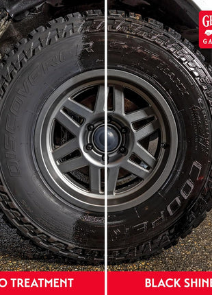 Griot's Garage Black Shine Tire and Trim Coating, Water-Resistant Dressing, Provides a High-Gloss Finish, Rain, and UV Protection, 10938, 15oz