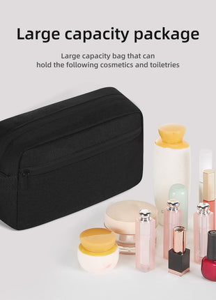 Icramsy Travel Toiletry bag Toiletry bag for women men Hanging Cosmetic bag Travel accessories for Women Men (Black)