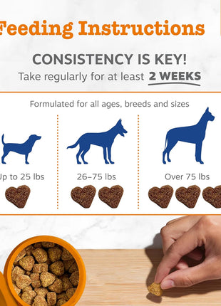 Zesty Paws Dog Multivitamin, Chewable Dog Vitamins and Supplements for Hip & Joints, Skin & Coat, Omega 3 Fish Oil for Dogs- Senior & Puppy Multivitamin- Chicken- 90ct