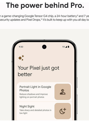 Google Pixel 9 Pro - Unlocked Android Smartphone with Gemini, Triple Rear Camera System, 24-Hour Battery, and 6.3" Super Actua Display - Obsidian - 128 GB