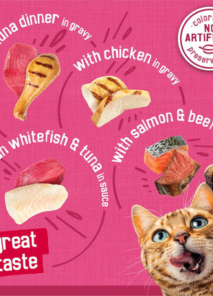 Purina Friskies Gravy Wet Cat Food Variety Pack, Surfin芒聙聶 and Turfin芒聙聶 Prime Filets Favorites - (Pack of 40) 5.5 oz. Cans