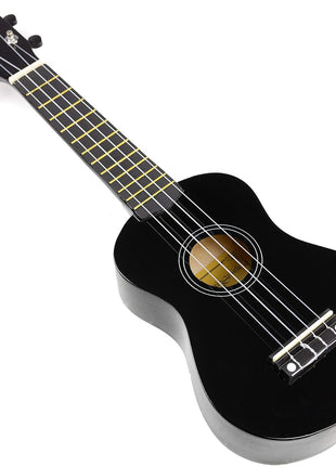 RockJam 21 Inch Soprano Ukulele with Gig Bag, Black | Soprano ukulele with gig bag for kids, adults and beginners, easy to tune with a bright traditional tone