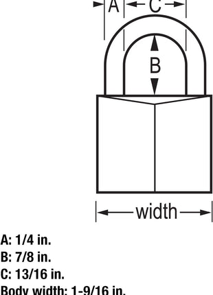 Master Lock Pink Covered Aluminum Keyed Padlock with Steel Shackle, Lock for Gym or School Locker with 1-9/16 Inch Lock Body, 146D