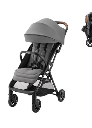 Graco Ready2Jet Compact Stroller Overhead Friendly Compact Travel Stroller with Automatic Fold, Kingston