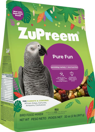 ZuPreem FruitBlend Bird Pellets, Daily Bird Food for Parrot, Conure, Caique, African Grey, Eclectus, Small Cockatoo, Core Nutrition for Medium Large Birds, Parrot Food (ML, 3.5 lbs)