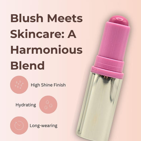 Haus Labs Color Fuse Longwear Hydrating Glassy Lip + Cheek Blush Balm Stick - Glassy Lilac