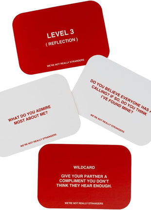 WE'RE NOT REALLY STRANGERS Card Game, Conversation Card Game for Adults | 150 Cards for Adults, Teens, Couples, & Strangers - Icebreaker Questions for Game Night or Date Night, Ages 15+, 2-6 Players