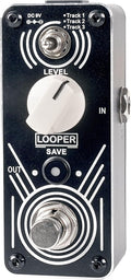 Sondery Looper Pedal Triple Loop, Each Track 30 Minutes Looping Time, Access to Upload/Download Music Files Via Enclosed USB Cable from/to Each Track, Unlimited Overdubs Undo/Redo, True Bypass