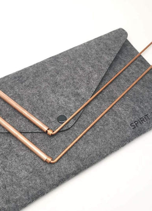 Spirit Hunter 99.9% Copper Dowsing Rod- 2PCS Divining Rods with Bag - Detect Gold, Water, Ghost Hunting etc.