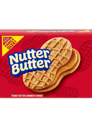 NUTTER BUTTER Peanut Butter Sandwich Cookies, Family Size, 16 oz