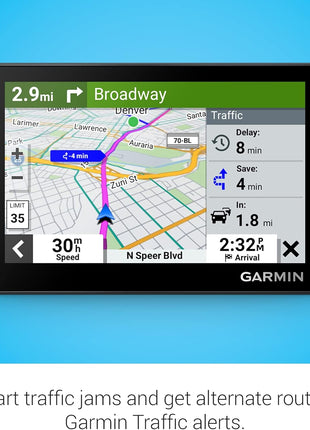 Garmin DriveTM 53 GPS Navigator, High-Resolution Touchscreen, Simple On-Screen Menus and Easy-to-See Maps, Driver Alerts | Preloaded North America Maps, Spoken Turn-by-Turn, 16GB Storage