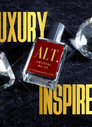 ALT. FRAGRANCES Crystal No. 23 – Inspired by Bac. Roug. 540, Unisex Perfume, Extrait de Parfum, Long Lasting Perfume for Men & Women with Jasmine, Amberwood & Cedar Notes, 60ml