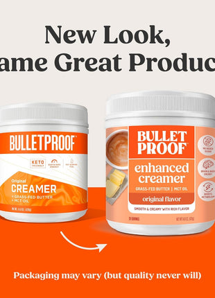 Bulletproof Original Creamer, 14.8 Ounces, Keto Coffee Creamer with MCT Oil and Grass-Fed Butter, Supports Brain Function