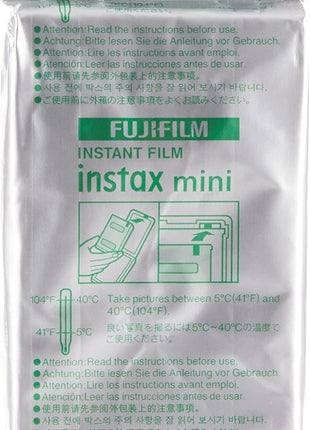 Fujifilm Instax mini Instant Daylight Film (Twin Packs + 32 GB USB Flash Drive) with Sunshine Photo Microfiber Cleaning Cloth... (1 Twin Pack)