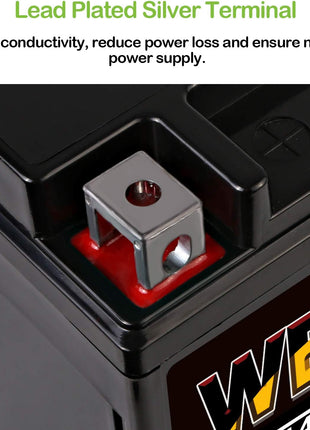 Weize YTX14 BS ATV Battery High Performance - Maintenance Free - Sealed AGM YTX14-BS Motorcycle Battery compatible with Honda Suzuki Kawasaki Yamaha scooter snowmobile